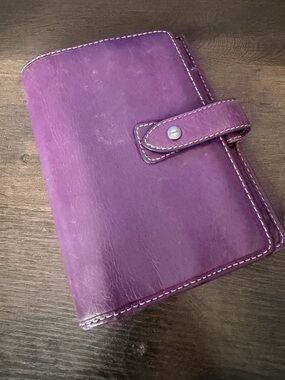 filoFAX Malden Leather Snap Organizer + BONUS items